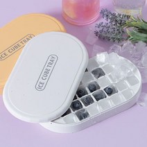 얼음틀 아이스 트레이 얼음 메이커 큐브 2단 72구, 2단-화이트