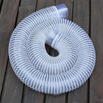 투명 배관 PVC 자바라 호스 연장 내경 50mm 1M, 내경 120mm 미터