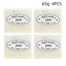태국 잼 쌀 우유 비누 오리지널 수제 미백 염소 미백용 비누, 잼 65g x4