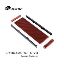 커스텀수냉 CR-RD420RC-TN-V3 420mm 단일 열 라디에이터 두께 28mm 140*140mm 팬에 적합, CR-RD420RC-TN-V3_420mm, 01 CR-RD420RC-TN-V3_01 420mm