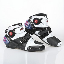 PRO-BIKER-인조 가죽 바이크 오토바이 부츠 모토 크로스 레이싱 슈즈 남성용 및 여성용 오프로드 라이딩 신발, [01] 45, [14] A9003 WT Boots