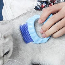 강아지 고양이 조개빗 빗 털 청소기 브러쉬 모찌빗, 2-조개빗-핑크