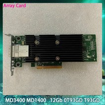 DELL MD3400 용 12Gb 0T93GD 스토리지 어레이 카드 듀얼 포트 외부 SAS/HBA 빠른, 한개옵션0