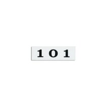 아트사인 우편함호실판(아크릴/흰색) 4151, 101~107