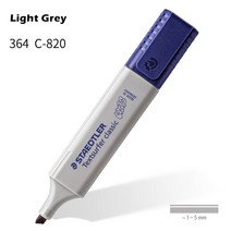 마카롱유성색연필 1pcs STAEDTLER 파스텔 컬러 형광펜 1-5mm 라인 빈티지 마커 라이너 하이라이트 종이 팩스 드로잉 사무실 학교 A6112, [09] Light Grey