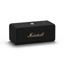 진씨네 MARSHALL EMBERTON 블루투스 스피커 무선방수 휴대용 중저음포, 골드로고(블랙/브래스)