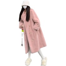 와이프리 귀여운 벨벳 퍼코트 따뜻한 겨울 여성 방한