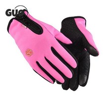 스키이너장갑 Warm Thermal Fleece Running Ski Gloves Waterproof Windproof Women Men Winter Outdoor Sp, 03 분홍색_02 M