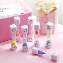 미소 덴탈 3분 아이 양치 시간 습관 모래시계 타이머, 3-모래시계-옐로우