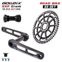 픽시크랭크 픽시스프로켓 goldix 초경량 도로 자전거 크랭크 세트 170mm 알루미늄, 크랭크 bb lp53-39t