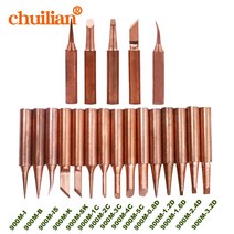 5pcs/lot pure copper Iron tip 900M-T soldering tip for hakko soldering rework station soldering iron, 08 900M-T-3C