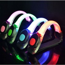 LED 암밴드 야간 밤바리 안전 발광 밴드 오토바이 바이크 용품 반사판 배달대행 슈퍼커브, 오렌지