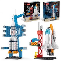 중국 레고 호환 와 호환되는 소형 입자 블록 조립 우주선 모델 장난감 선도매 우주, With Box, 03 Random style