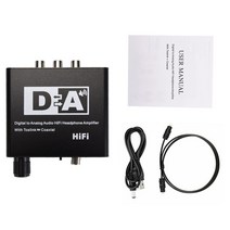오디오 개발 보드 모듈 증폭기 DAC 컨버터 디지털 지원 노트북 PS3/4 TV DVD XBOX 스위치 3.5mm 분배기 어댑터 HDMI 호환, [01] Black