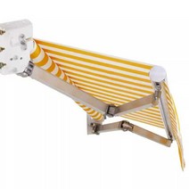 어닝 천막 수동접이식어닝 방수고정식 선루프 비받이, 벽에 2미터 + 1.5미터 늘어남