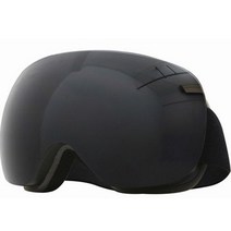 ROBESBON 고선명 커브드 이중 김서림방지 스키 고글, 그레이 + 블랙