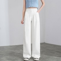 야호 여성용 와이드팬츠 통바지 텐셀팬츠 슬랙스 아이스통바지