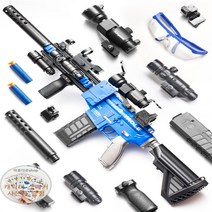 너프건 롱스트라이크 롱샷 라이벌 메가 모듈러스 엘리트 에땁 총알 M416 너프 총 전동건, 20연탄+표적+멜빵+배경, 수동.M416(송적외선+손전등+레드도트)