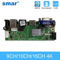 smar cctv 9ch 10ch 16ch 32ch 4k nvr 마더 보드 h.265 + 5mp 8mp ip 카메라 지원 얼굴 감지 onvif 용 네트워크 비디오 레코더, 협력사, 16채널