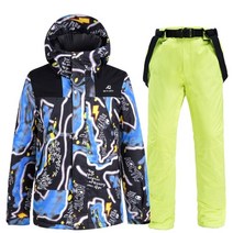 스키복 남성용 스노우 보드 재킷 스키 바지 겨울 야외 열 스키 재킷 및 스키 바지 방수 방풍 스노우 코트