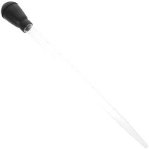 어항청소 bcoath tube cube mini disposable pipe cleaning cleaner water changer changing for aquarium, 46x5.5cm, 검은색