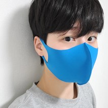 연예인핏 자외선차단 저자극 빨아쓰는 쿨링 스포츠마스크(18color), M, 아쿠아