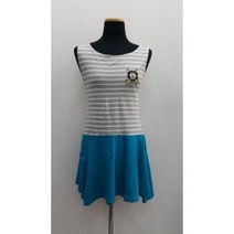 [가성비 최고]S1381/바캉스룩/비치웨어/마린룩/닻자수 민소매원피스 YS21JN08