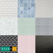 현대L&C [비츠조명]손쉽게 붙이는 보닥타일 시트지 셀프인테리어 타일, 18 롱브릭 아쿠아 블루 BRV03, 선택완료