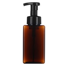 PETG 거품용기 사각 250ml 450ml, 450ml 갈색