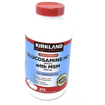 [커클랜드] 글루코사민 HCl MSM 375정 Kirkland Glucosamine MSM, 375캡슐, 1개