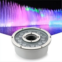 수중집어등 미니 볼락집어등 IP68 rgb 그라디언트 분수 수중 조명 led 수영장, 24w 24v