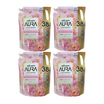 샤프란아우라 초고농축 섬유유연제 로즈워터&프리지아 윌유메리미 2.6L 리필용 x 4개입 (1 BOX), 4개