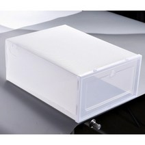 신발보관함 정리상자 운동화 수납 변색 방지 화이트S, 1개