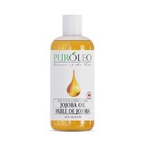 PUROLEO 호호바 오일 100% 순수 (캐나다산) | 헤어 오일 수염 큐티클 베이비 및 페이스 오일용 천연 콜드 프레스 비정제 개인 뷰티 팩 간편한 휴대 프리미엄 누출 방지, 16 Fl Oz (Pack of 1)