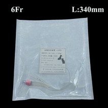 펫드라이룸 렌탈 샤오미펫드라이룸 애완견 이중 루멘 실리콘 소변 유지 카테터 스타일렛 가이드 와이어 빨, 02 6FR 34CM