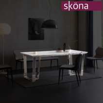 스코나 에타홈 스코나(에타홈) 아인비 이태리대리석 식탁 테이블 1800, 아라베스카토 단일옵션