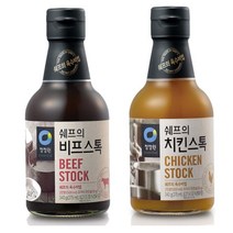 Yotta 요리 맛과 풍미 살리는 야채육수 치킨스톡 비프스톡 중 택1, 청정원 쉐프의 비프스톡340g