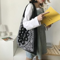 반다나 페이즐리 에스닉 에코백