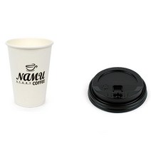 일회용핫컵뚜껑세트 13온스 테이크아웃커피용기 10개
