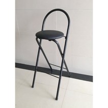 높은의자 바 의자 홈바 카운터의자 계산대 마트 카페 인테리어, 블랙라운드쿠션(앉은높이70CM)