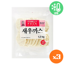 천일 새우까스1.2kg, 3개