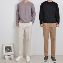 봄 상품 코튼 밴딩 슬랙스 남성 면 끈 남자 바지 준옴므