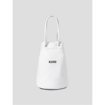 구호 패딩 버킷 백 가방 화이트 (KF29D4MW21)