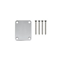 펜더 USA 정품 부품 Fender NECK PLATE PLAIN CHROME AND BOLTS 넥 플레이트 스크류 부착 플레인 991447100