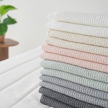 목화솜 60수 순면 누빔 피그먼트 침대패드 겸 이불, 살구핑크