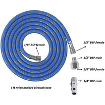 에어리스 도장기 자동 스프레이건 페인트건 180cm 나일론 꼰 브러시 호스 압축기 Adpter 용 직조 파이프, 1.파란