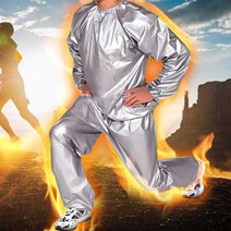 복싱 트레이닝복 복 남자 바지 한벌셋트 권투트레이닝 헬스 세트 복싱장 긴팔티셔츠 셋 남성 운동 장 땀복