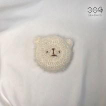 364days 화이트모카 커피 한모금 미니 곰수세미 강아지수세미 귀여운 핸드메이드 수세미 곰돌이 주방수세미 손뜨개 집들이선물 답례품 판촉물 수세미세트, 02.연유라떼(개별포장) 1개, 고리o