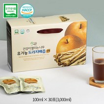 설특가 겨울 목건강[건강이열리는나무] 도라지20% 배80% 꿀조합 진한 유기농 도라지배즙 진액 (100ml X 30포) 1박스, 100mlX30포