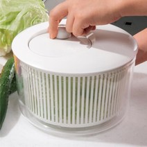투명 채소 물기제거 일본야채탈수기 상추 대형 수분제거 물털기 야채스피너 샐러드 채소탈수기 업소용, (대) 大